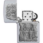 Zippo-Classic-Lighter-205-Ci412258-One-Life-One-Wife-in-a-Stone-Effect-Design3