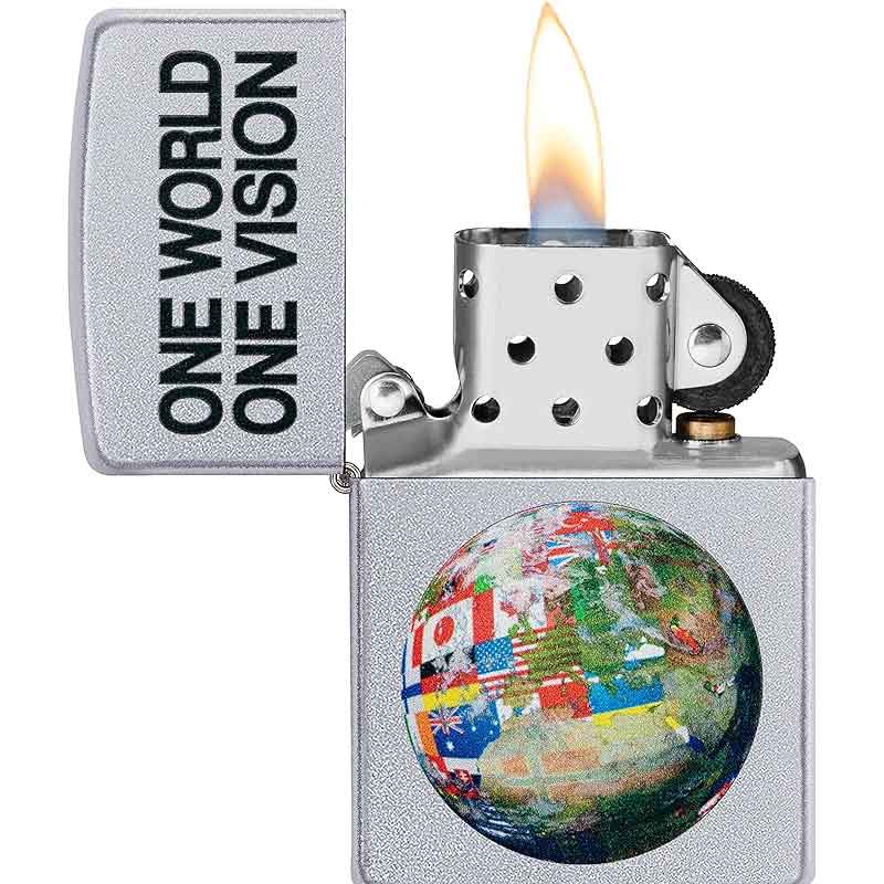 Zippo-Classic-Lighter-205-Ci412371-One-World-One-Vision-with-Globe-Map-Design3