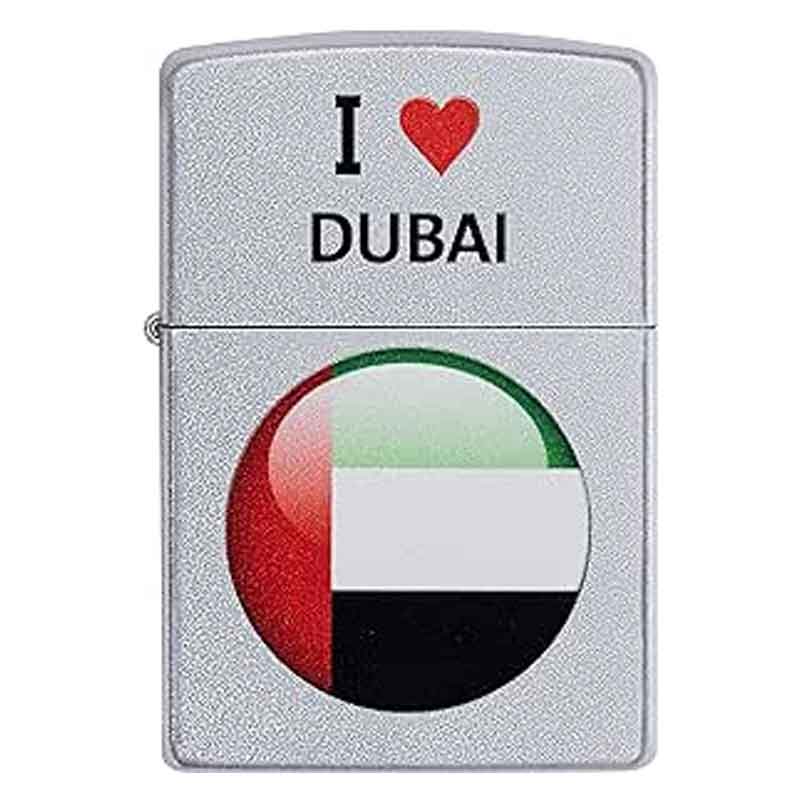 Zippo-Classic-Lighter-205-Ci412387-I-Heart-Dubai-With