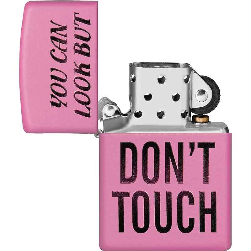 Zippo-Classic-Lighter-238-Ci412262-You-Can-Look-But-Don't-Touch-Design-2
