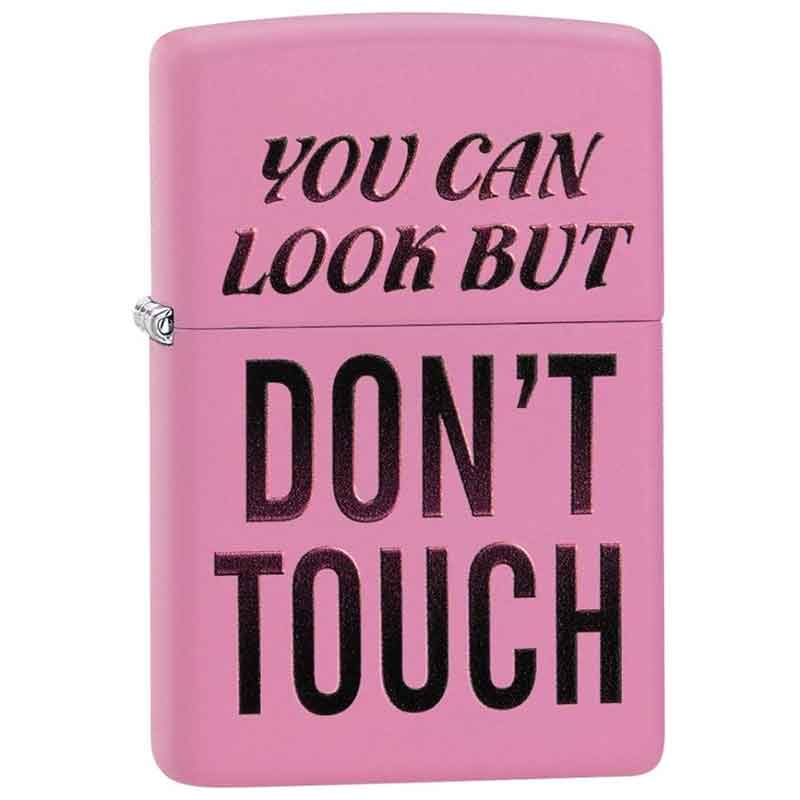 Zippo-Classic-Lighter-238-Ci412262-You-Can-Look-But-Don't-Touch-Design