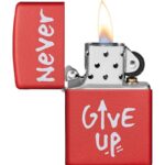 Zippo-Classic-Lighter-Model-233-Ci412257-Never-Give-Up-Simple2