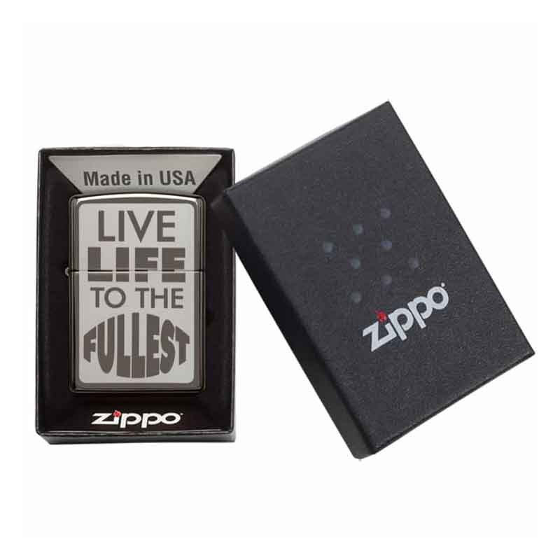Zippo-Live-Life-Design-Windproof-Lighter,3